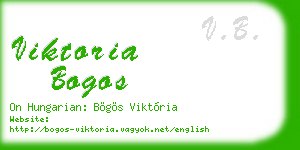 viktoria bogos business card